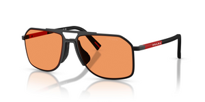 1BO90U - Matte Black with Orange Lenses