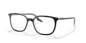 2034 - Black On Transparent with Clear Lenses