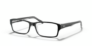 2034 - Black On Transparent with Clear Lenses