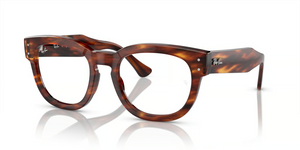 2144 - Striped Havana with Clear Lenses