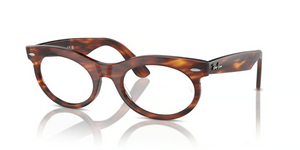 2144 - Striped Havana with Clear Lenses