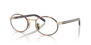21E1O1 - Pale Gold/Root Tortoise with Clear Lenses