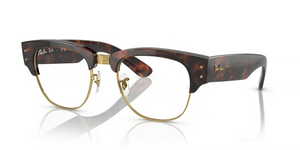 2372 - Tortoise On Gold with Clear Lenses