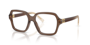 23H1O1 - Brown Transparent with Clear Lenses