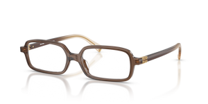 23H1O1 - Brown Transparent with Clear Lenses