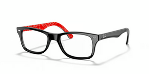 2479 - Black On Red with Clear Lenses