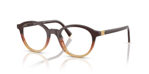 24C1O1 - Brown Gradient with Clear Lenses
