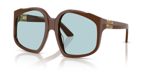 24D20R - Chocolate with Light Blue Lenses