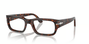 24 - Havana with Clear Lenses
