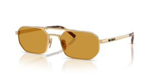 24J50P - Satin Gold with Dark Honey Lenses