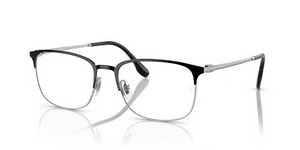 2861 - Black On Silver with Clear Lenses