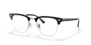 2861 - Black On Silver with Clear Lenses