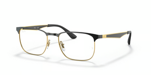 2890 - Black On Gold with Clear Lenses