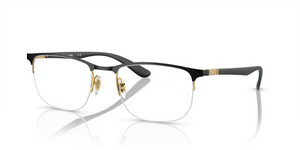 2890 - Black On Gold with Clear Lenses