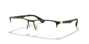 2890 - Black On Gold with Clear Lenses