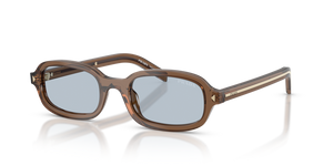 28I30W - Transparent Clay with Blue/Grey Lenses