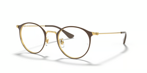 2905 - Brown On Gold with Clear Lenses