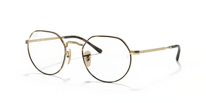 2945 - Havana on Gold with Clear Lenses