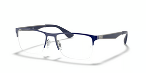 2947 - Blue On Gunmetal with Clear Lenses