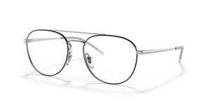 2983 - Black On Silver with Clear Lenses