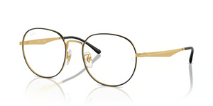 2991 - Black On Gold with Clear Lenses