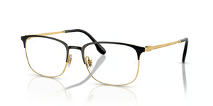 2991 - Black On Gold with Clear Lenses