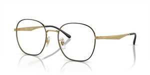 2991 - Black on Gold with Clear Lenses