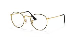 2991 - Black On Gold with Clear Lenses