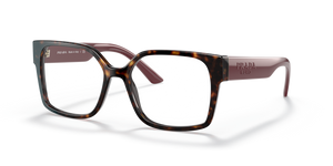 2AU1O1 - Dark Havana with Clear Lenses