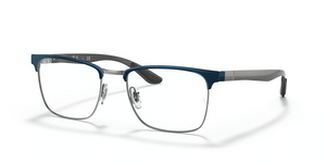 3124 - Blue On Gunmetal with Clear Lenses