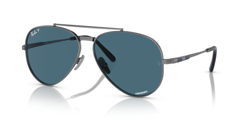 Ray-Ban RB8225 Aviator Titanium Sunglasses