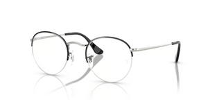 3183 - Black On Silver with Clear Lenses