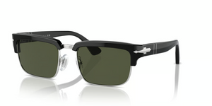 95/31 - Black/Silver with Green Lenses
