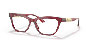 388 - Transparent Red with Clear Lenses