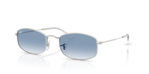 003/3F - Silver with Clear Gradient Blue Lenses