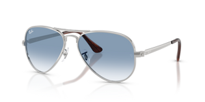 003/3F - Silver with Clear Gradient Blue Lenses