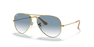 001/3F - Arista Gold with Light Blue Lenses