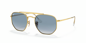 001/3F - Arista Gold with Light Blue Lenses