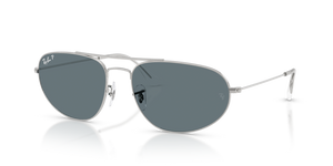 003/3R - Silver with Polarized Dark Blue Lenses