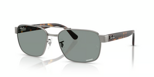 004/3R - Gunmetal with Polarized Light Blue Lenses