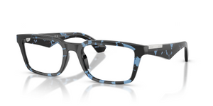 4111 - Blue Havana with Clear Lenses