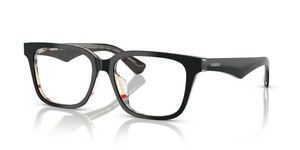 4121 - Top Black On Vintage Check with Clear Lenses