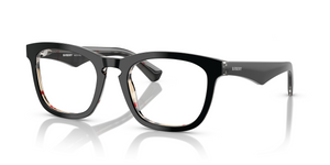 4121 - Top Black On Vintage Check with Clear Lenses