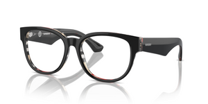 4121 - Top Black On Vintage Check with Clear Lenses