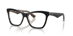 4121 - Top Black On Vintage Check with Clear Lenses