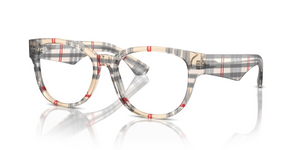 4122 - Vintage Check with Clear Lenses