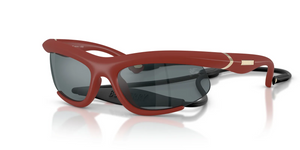 41566G - Rubber Bordeaux with Grey Mirror Black Lenses