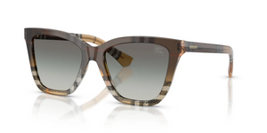 420211 - Check Sand with Grey Gradient Lenses
