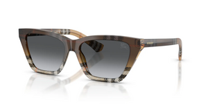 4202T3 - Check Sand with Gradient Grey Polarized Lenses