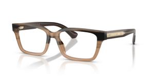 4207 - Striped Beige with Clear Lenses